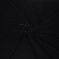 Jet Black Self Silk Blended Velvet Fabric 140cm