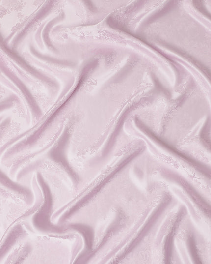 Light Pink Self Woven Pure Silk Satin Fabric 110cm China