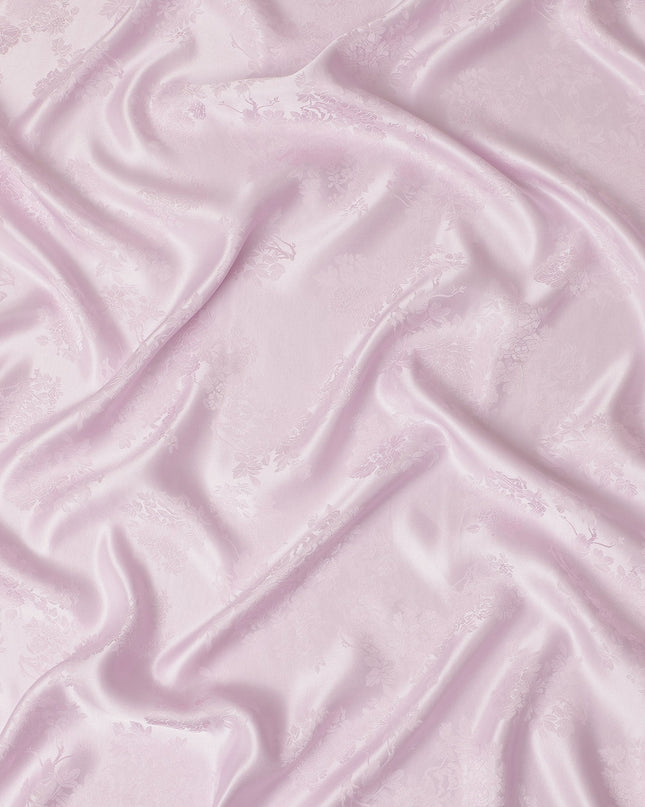 Light Pink Self Woven Pure Silk Satin Fabric 110cm China