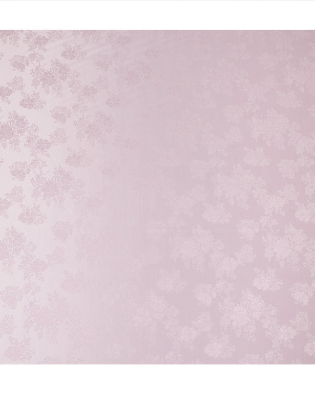 Light Pink Self Woven Pure Silk Satin Fabric 110cm China