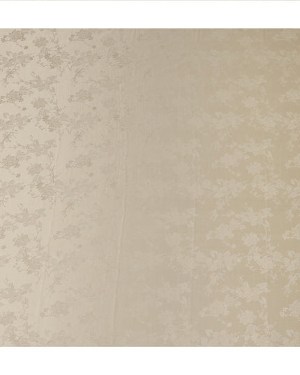 Beige Self Woven Pure Silk Satin Fabric 110cm China