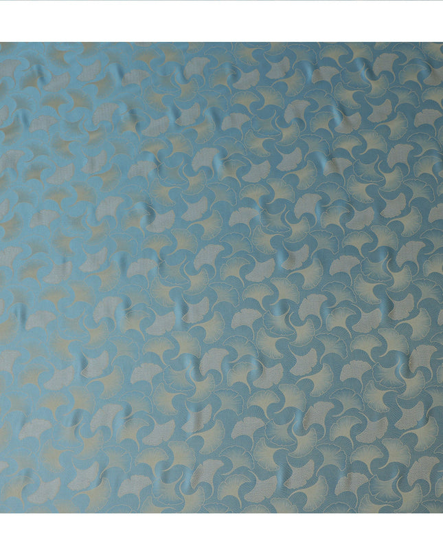 Steel Blue Self Woven Pure Silk Satin Fabric 110cm China