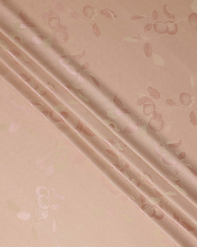 Soft Blush Floral Silk Satin Fabric 110cm