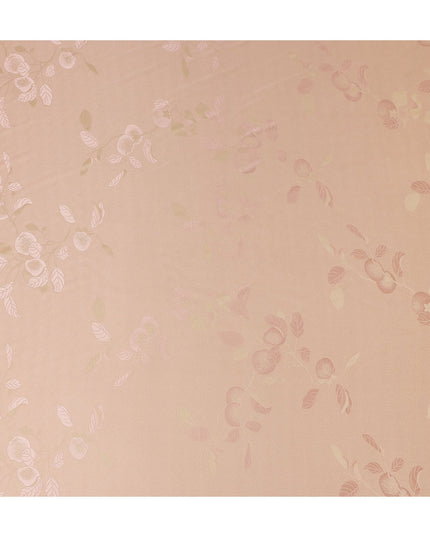 Soft Blush Floral Silk Satin Fabric 110cm