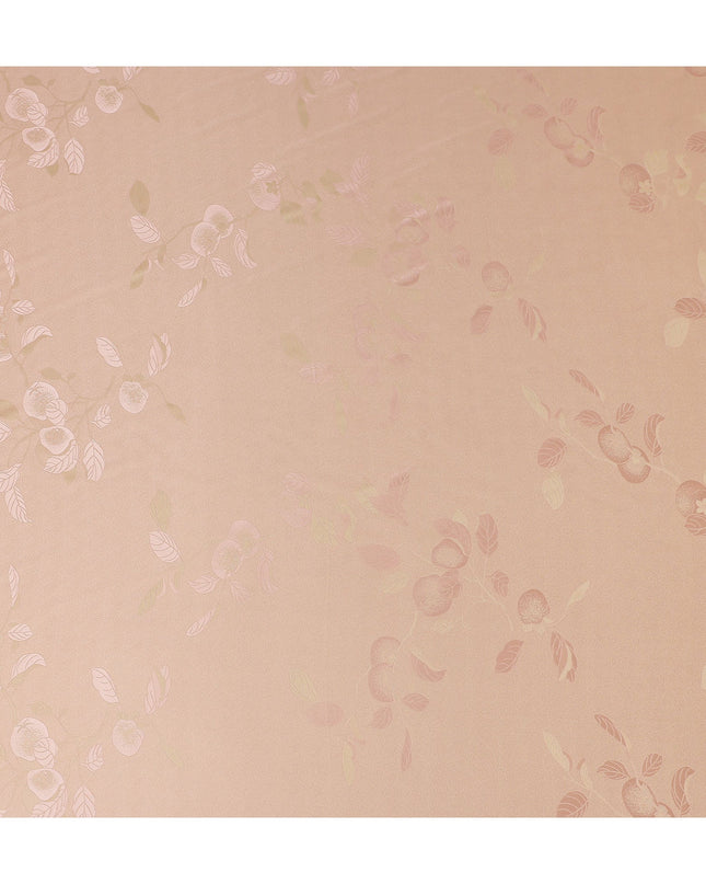 Soft Blush Floral Silk Satin Fabric 110cm
