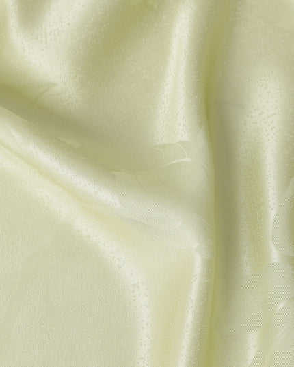 Pale Celadon Floral Silk Satin Fabric 110cm