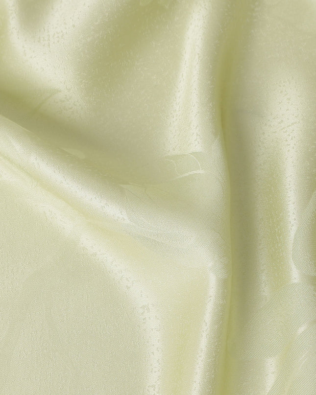 Pale Celadon Floral Silk Satin Fabric 110cm
