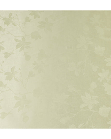Pale Celadon Floral Silk Satin Fabric 110cm
