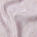 Lilac Textured Floral Pattern Pure Silk Satin Fabric, 140 Cms Width, Made in South Korea-D26007