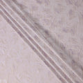 Lilac Textured Floral Pattern Pure Silk Satin Fabric, 140 Cms Width, Made in South Korea-D26007