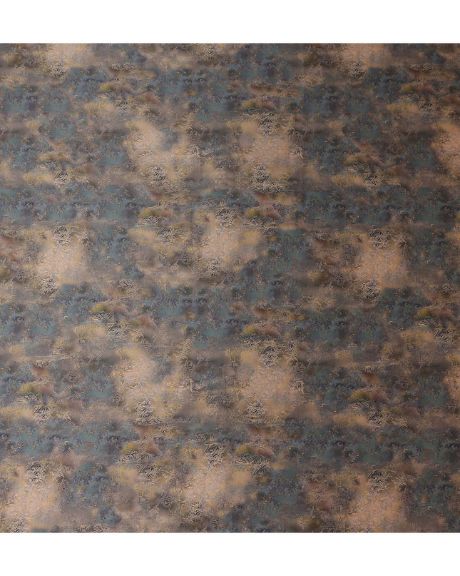 Copper Bronze Printed Silk Satin Fabric 140cm