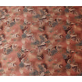 Dusty Rose Printed Silk Satin Fabric 140cm