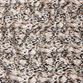 Brown and Beige Abstract Animal Print Pure Cotton Satin Fabric, 140 Cms Width, Made in India-D26025