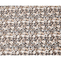 Brown and Beige Abstract Animal Print Pure Cotton Satin Fabric, 140 Cms Width, Made in India-D26025