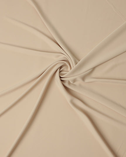 Nude Beige Stretchable Crepe Fabric 150cm Indonesia
