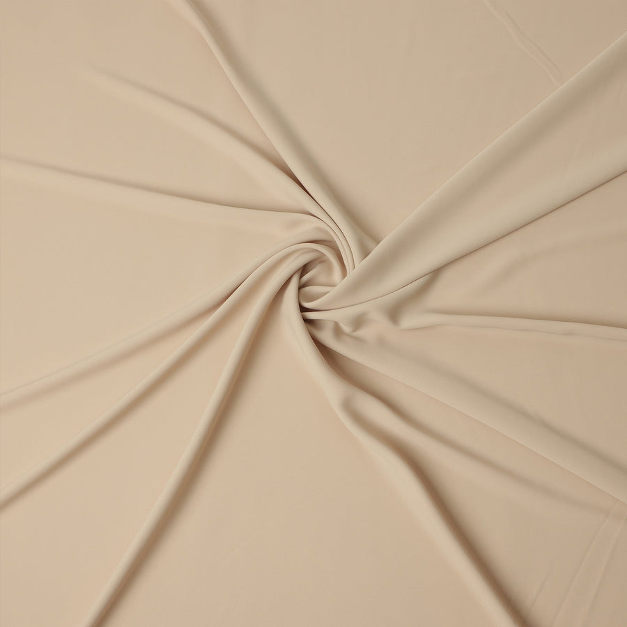 Nude Beige Stretchable Crepe Fabric 150cm Indonesia
