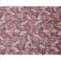 Mauve and Beige Floral Printed Viscose Modal Satin Fabric, 110 Cms Width, Made in India-D26255
