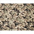 Black and Beige Abstract Marble Printed Viscose Modal Satin Fabric, 110 Cms Width, Made in India-D26251