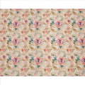 Beige and Multicolor Watercolor Floral Printed Viscose Crepe Fabric, 110 Cms Width, Made in India-D26249