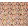 Peach Beige Floral Viscose Crepe Fabric