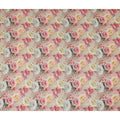 Blush Pink Rose Bouquet Viscose Crepe Fabric