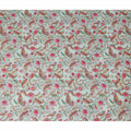 Mint Green Paisley Viscose Crepe Fabric