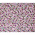 Mauve Pink Paisley Viscose Crepe Fabric