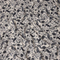 Beige Paisley Viscose Crepe Fabric by Meter