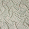 Sage Green Herringbone Viscose Crepe Fabric