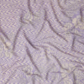 Lavender Herringbone Viscose Crepe Fabric