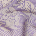 Lavender Herringbone Viscose Crepe Fabric