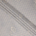 Silver Grey Herringbone Viscose Crepe Fabric