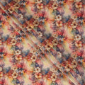 Multicolor Abstract Viscose Crepe Fabric UAE