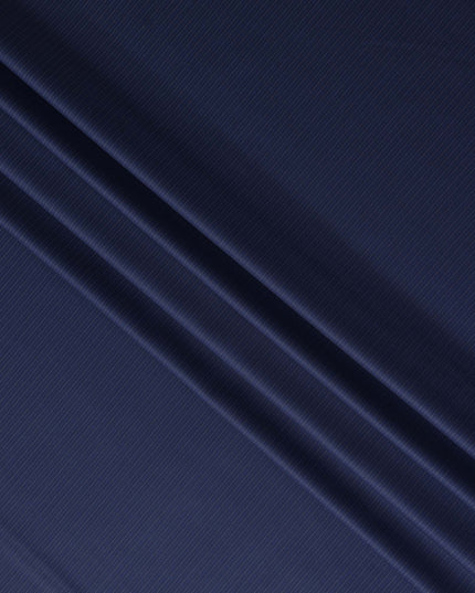 Pinstripe Navy Wool Cashmere Blend Suiting Piece 150cm | Reg