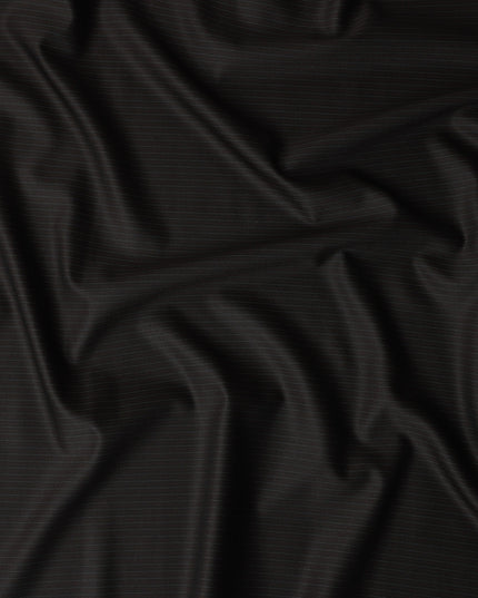 Pinstripe brown Wool Cashmere Blend Suiting Piece 150cm | Re