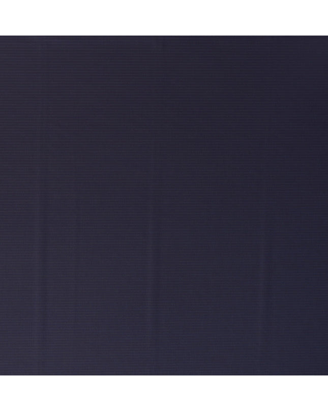 Navy Pinstripe Premium Super 180’s English All Wool Suiting Fabric, Width 150 Cms, 3.75 Mtrs, Made in United Kingdom-D26556