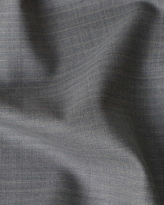 Steel Grey Wool Cashmere Blend Suiting Piece 150cm | Regal F