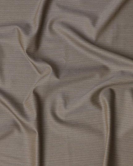 Taupe Premium Super 180’s English All Wool Suiting Fabric, Width 150 Cms, 3.50 Mtrs, Made in United Kingdom-D26555