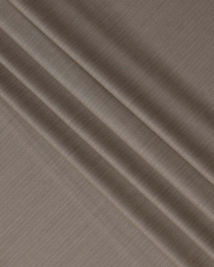 Taupe Premium Super 180’s English All Wool Suiting Fabric, Width 150 Cms, 3.50 Mtrs, Made in United Kingdom-D26555
