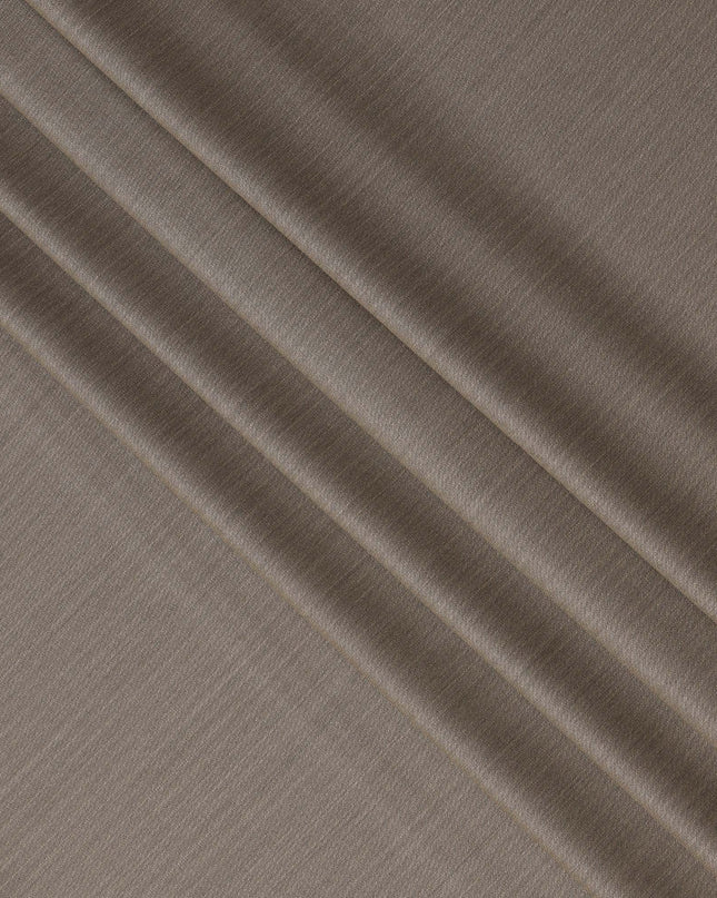 Taupe Premium Super 180’s English All Wool Suiting Fabric, Width 150 Cms, 3.50 Mtrs, Made in United Kingdom-D26555