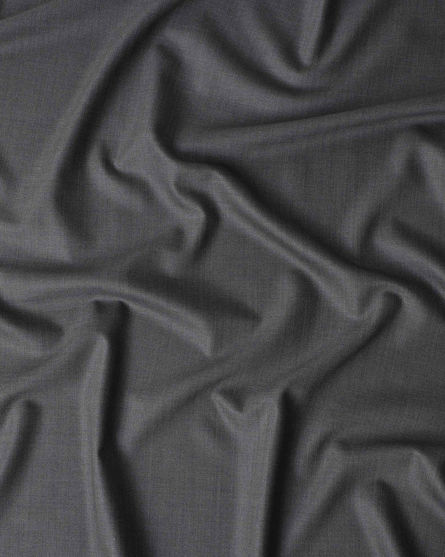 Charcoal Grey Wool Cashmere Blend Suiting Piece 150cm | Rega