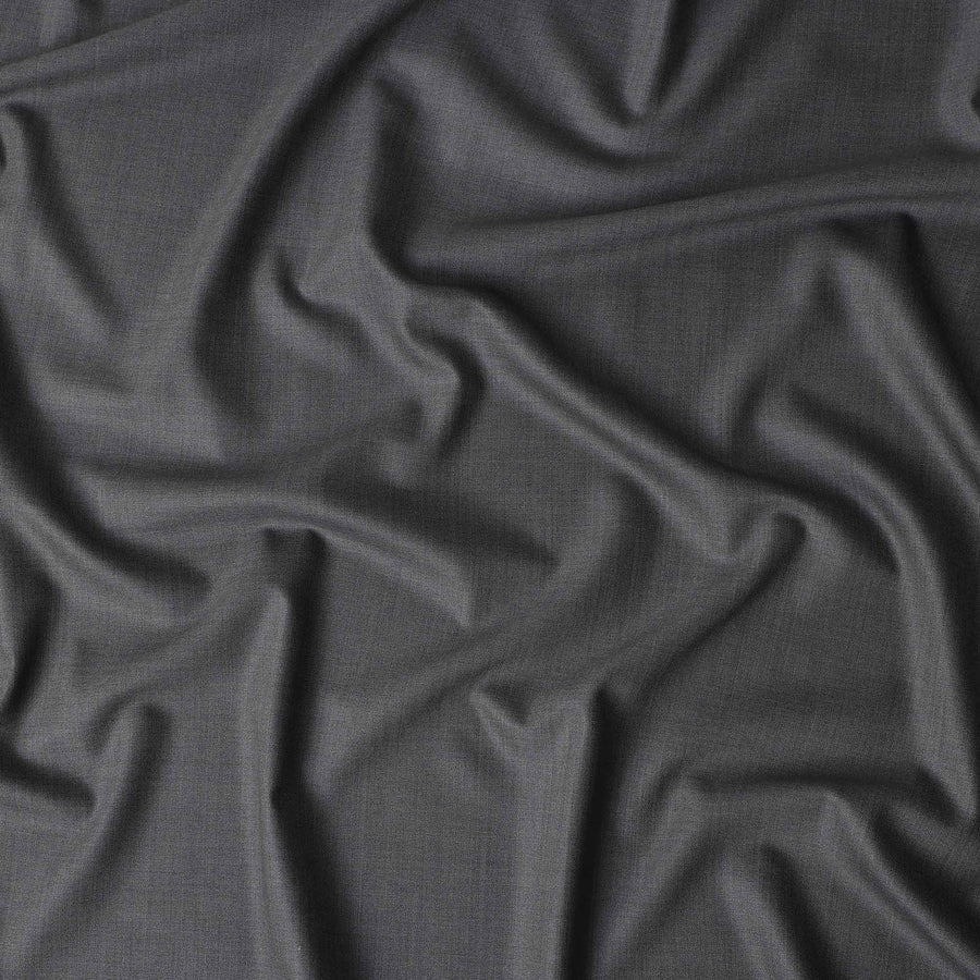 Charcoal Grey Wool Cashmere Blend Suiting Piece 150cm | Rega