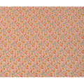Peach Pink Floral Allover Print Premium Silk Crepe Fabric, 110 Cms, India-D26879