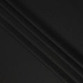 Jet Black Premium Super 130’s Italian All Wool Suiting Fabric by CARLO BARBERA, Width 150 Cms, 3.50 Mtrs, Made in Italy-D26540
