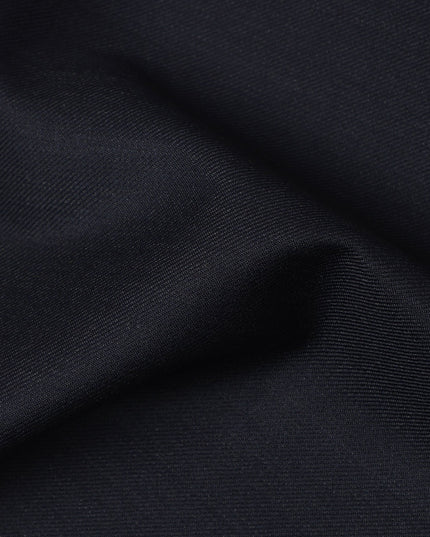 Dark Navy Premium Super 130’s Italian All Wool Suiting Fabric by CARLO BARBERA, Width 150 Cms, 3.50 Mtrs, Made in Italy-D26536