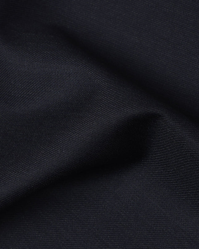Dark Navy Premium Super 130’s Italian All Wool Suiting Fabric by CARLO BARBERA, Width 150 Cms, 3.50 Mtrs, Made in Italy-D26536
