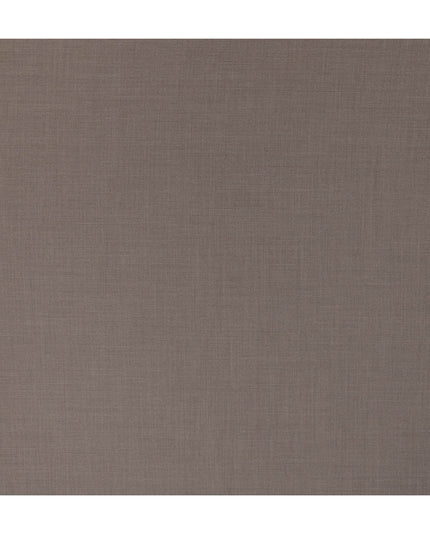 Mocha Taupe Premium Super 130’s Italian All Wool Suiting Fabric by CARLO BARBERA, Width 150 Cms, 3.50 Mtrs, Made in Italy-D26542