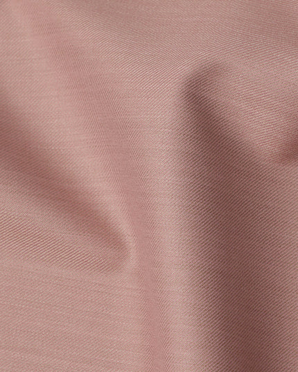 Blush Pink Premium Super 130’s Italian All Wool Suiting Fabric by CARLO BARBERA, Width 150 Cms, 3.50 Mtrs, Made in Italy-D26550