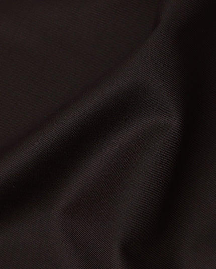 Deep Chocolate Brown Premium Super 130’s Italian All Wool Suiting Fabric by CARLO BARBERA, Width 150 Cms, 3.50 Mtrs, Made in Italy-D26548