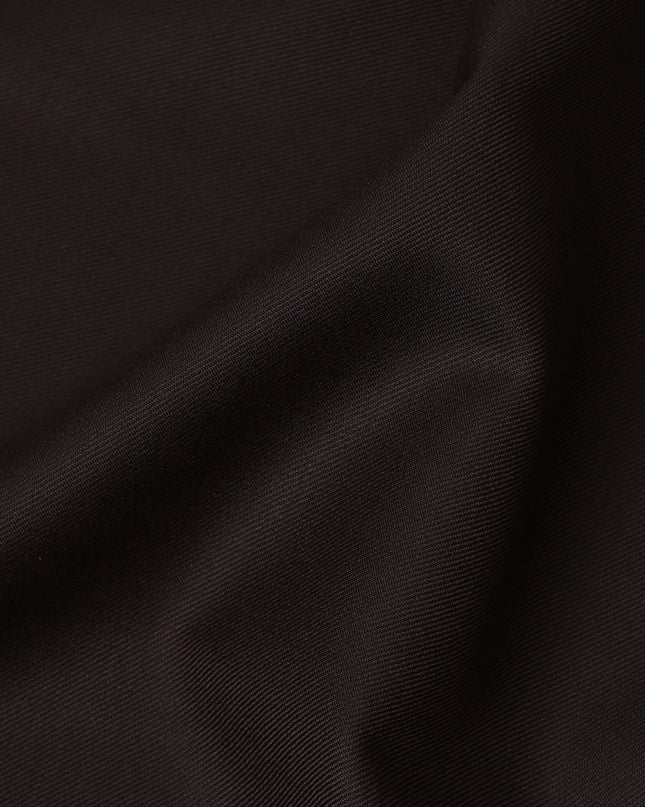 Deep Chocolate Brown Premium Super 130’s Italian All Wool Suiting Fabric by CARLO BARBERA, Width 150 Cms, 3.50 Mtrs, Made in Italy-D26548